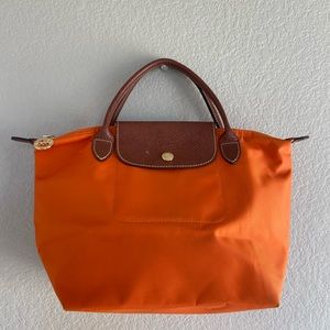 Longchamp Orange Mini Le Pliage Tote